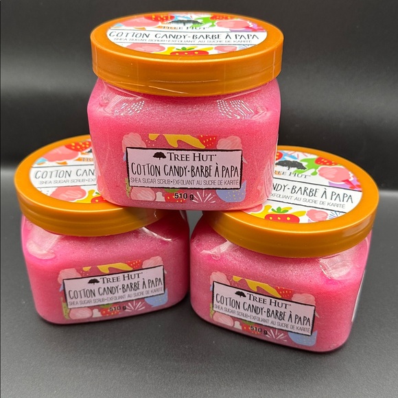 New Tree Hut Sugar Scrub Cotton Candy   18oz - Picture 1 of 3